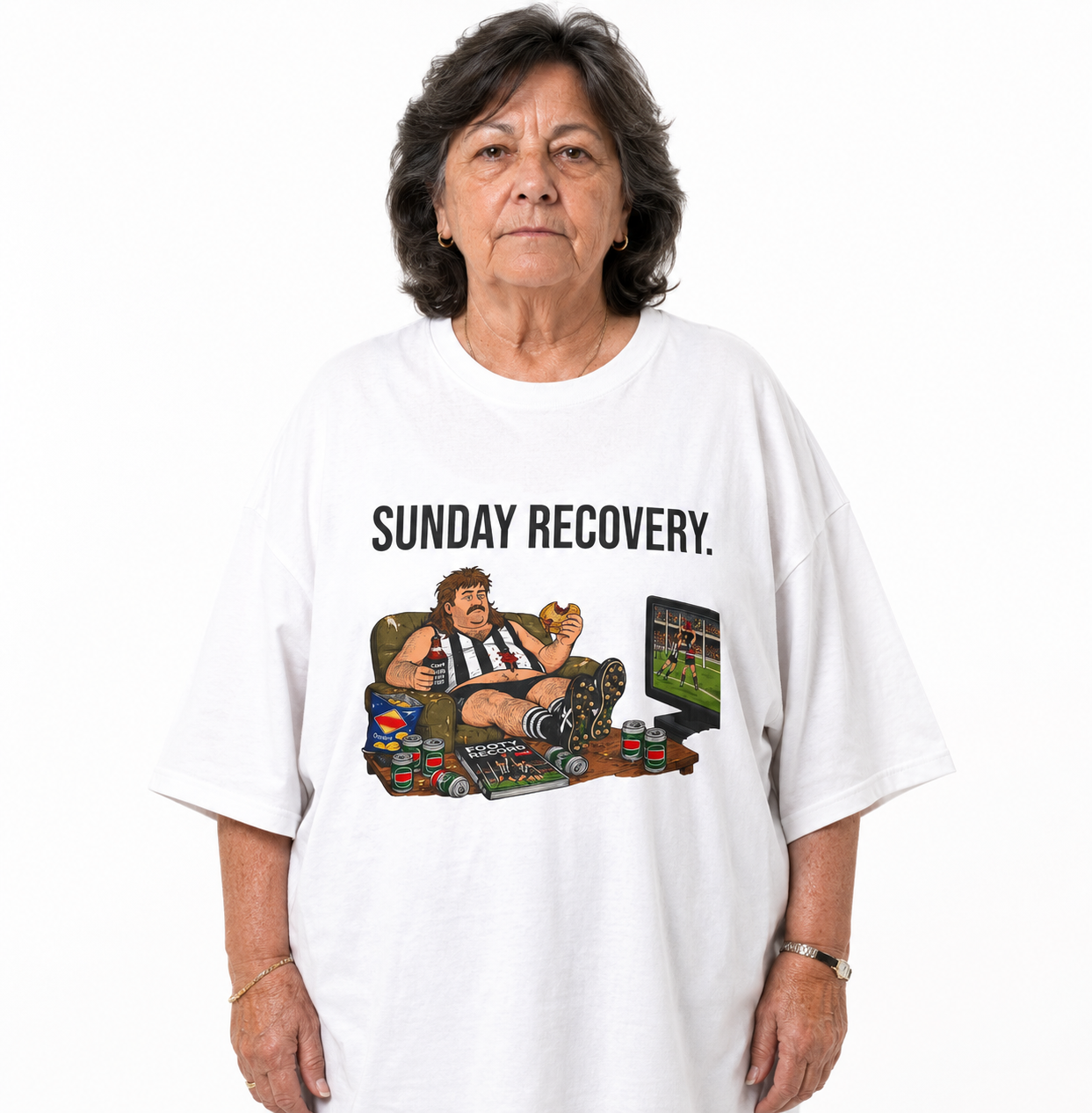 'Sunday Recovery' Box Tee