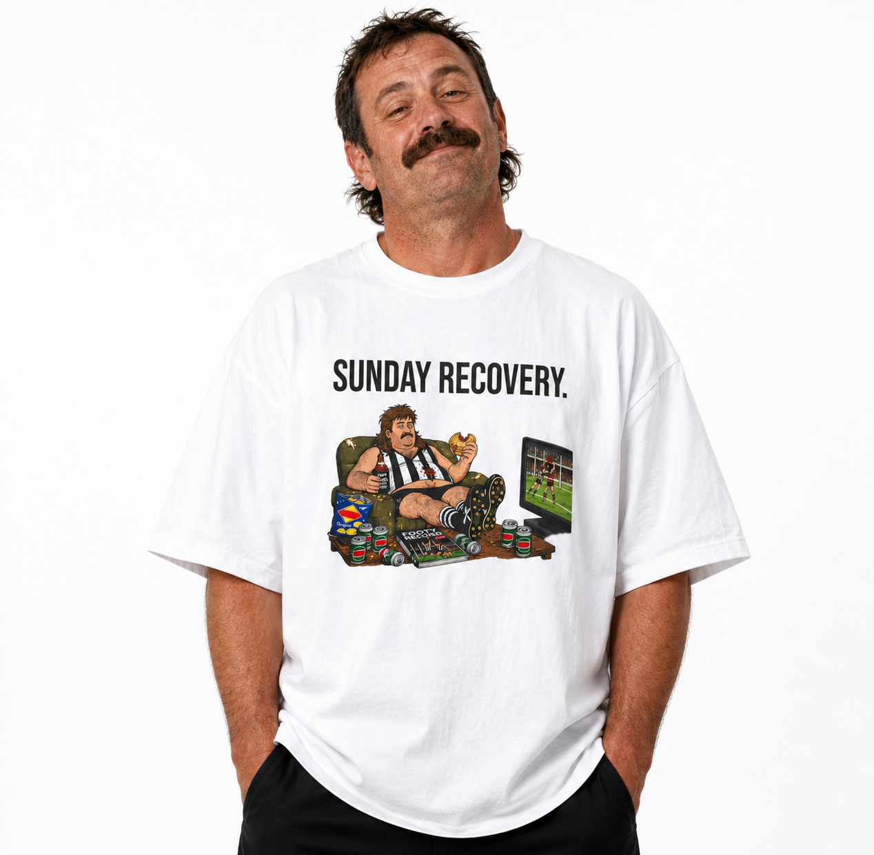 'Sunday Recovery' Box Tee